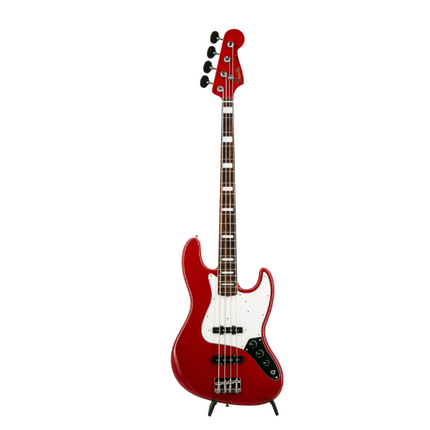 Fender FSR Collection Traditional Late 60s Jazz Bass Guitar, RW FB, Dakota Red