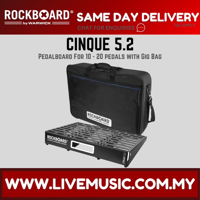 Rockboard by Warwick CINQUE 5.2 w/ Gig Bag, 61 x 41.6 cm
