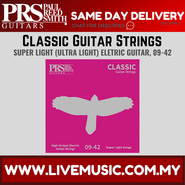 PRS Classic Ultra Light Electric Guitar Strings, 9-42