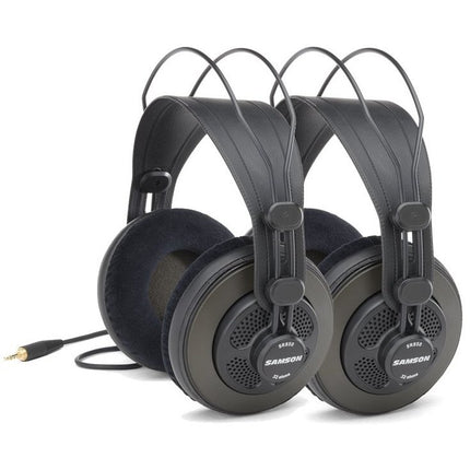 Samson SR850 - Semi-Open Studio Headphones, 2-Pack (SR-850/SR 850)