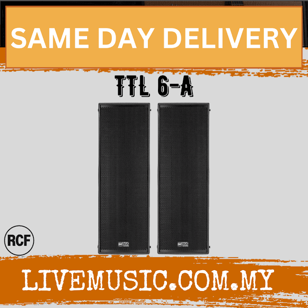 RCF TTL 6-A Three Way Active Line Array Module - Each / Pair ( TTL 6 A / TTL 6A / TTL6A )