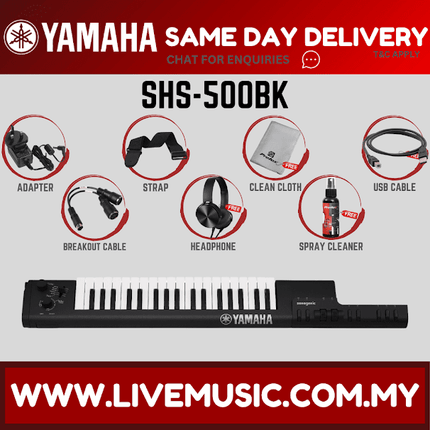Yamaha SHS-500 Sonogenic Keytar - Black ( SHS500 / SHS 500 )