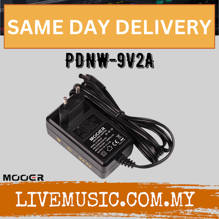 Mooer PDNW-9V2A-UK Pedal Power Supply ( PDNW9V2AUK / PDNW 9V2A UK )
