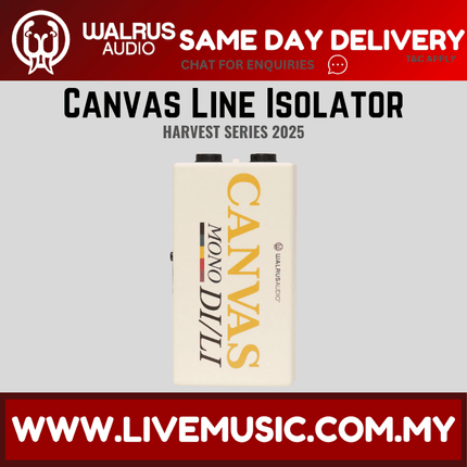 Walrus Audio Canvas Line Isolator Guitar Effects Pedal, Harvest Series 2025 ( CanvasLine )