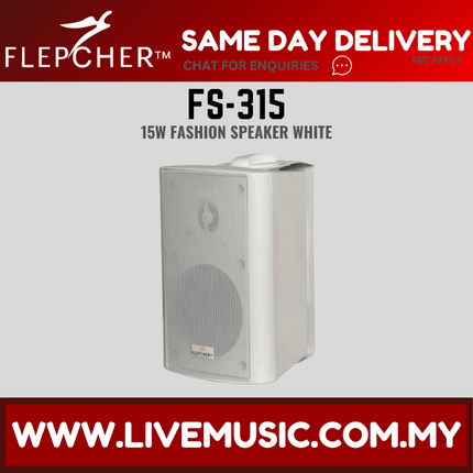 Flepcher FS-315 Fashion Speaker - White ( FS315 / FS 315 )