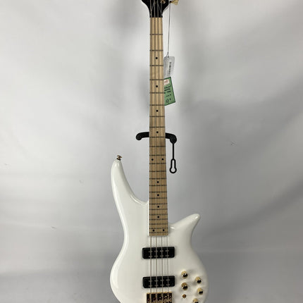 Jackson X Series Spectra SBXM IV 4-String Bass Guitar, Maple Fretboard - Snow White