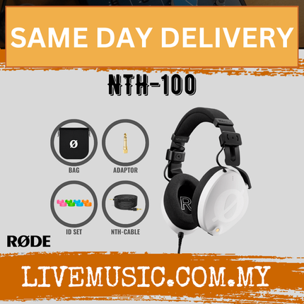Rode NTH-100 Professional Over-ear Headphones - White ( NTH100 / NTH 100 )