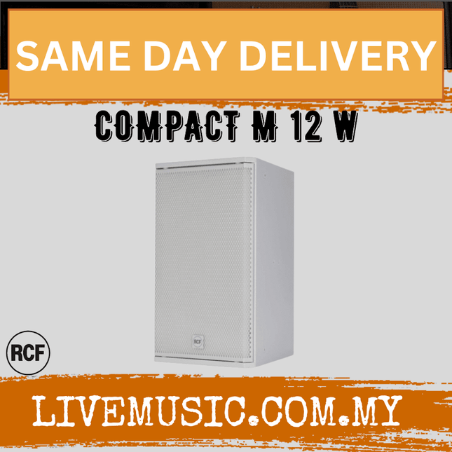 RCF COMPACT M 12 Passive 2-Way Speaker - White ( COMPACTM12 / M12 )