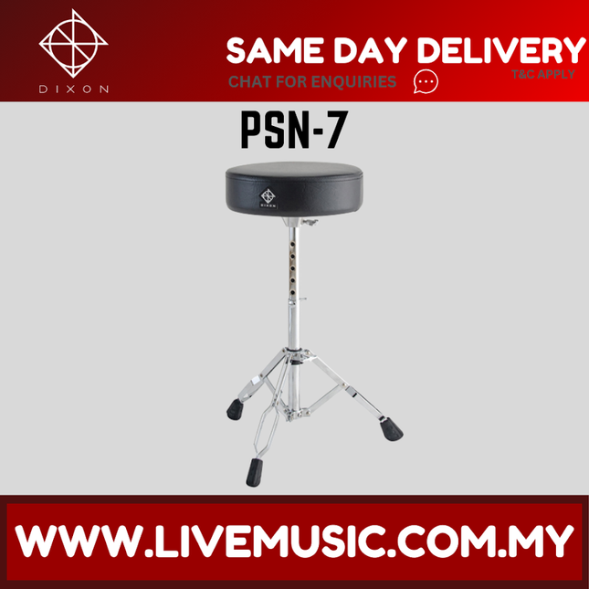 Dixon PSN-7 Round Drum Throne Heavy Weight Drum Stool ( PSN7 / PSN 7 )
