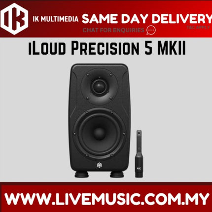 IK Multimedia iLoud Precision 5 MKII 5inch Powered Studio Monitor - Black ( Replace iLoud Precision 5 )