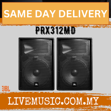 JBL PRX312MD 12" 2-Way Passive Loudspeaker With Speaker Stand - Each / Pair ( PRX-312MD / PRX 312MD )