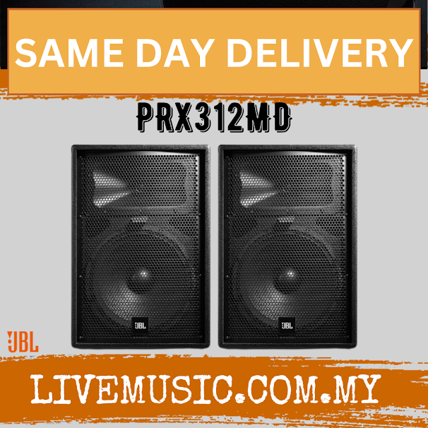 JBL PRX312MD 12" 2-Way Passive Loudspeaker With Speaker Stand - Each / Pair ( PRX-312MD / PRX 312MD )