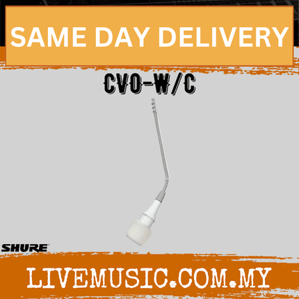 Shure CVO-W/C Centraverse Overhead Cardioid Condenser Microphone - White ( CVOWC / CVO W/C )