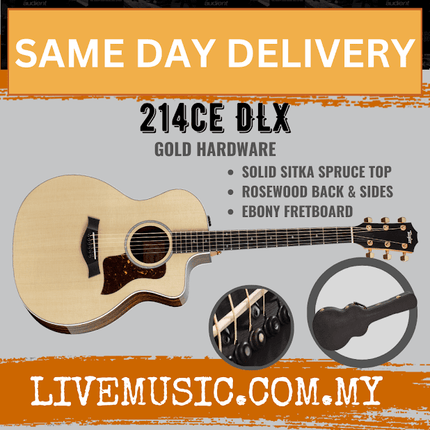 Taylor 214ce Deluxe Grand Auditorium Acoustic Guitar w/Case