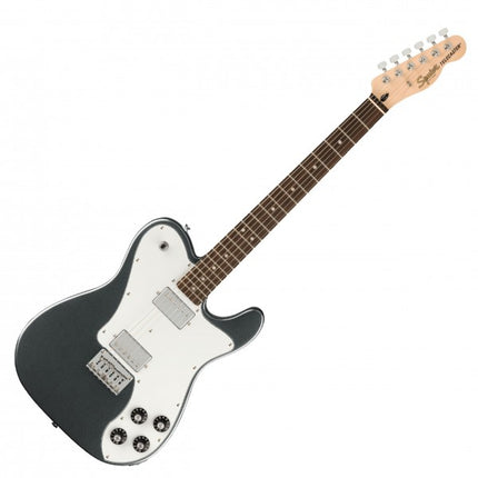 Squier Affinity Series Telecaster Deluxe Electric Guitar, Laurel FB, Charcoal Frost Metallic