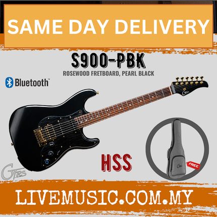 GTRS Standard S900-PBK Intelligent Electric Guitar Rosewood FB - Pearl Black (S-900/S 900)