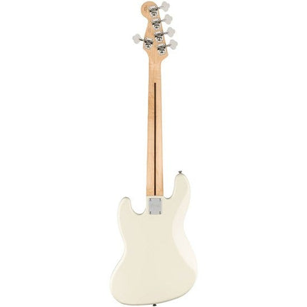 Squier Affinity Series 5-String Jazz Bass Guitar, Maple Fretboard - Olympic White