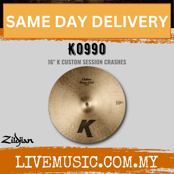 Zildjian 16" K Series Custom Session Crash Cymbal (K0990)