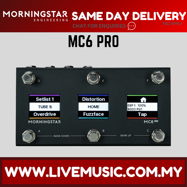 Morningstar MC6 Pro Midi Controller ( MC-6 / MC6PRO )