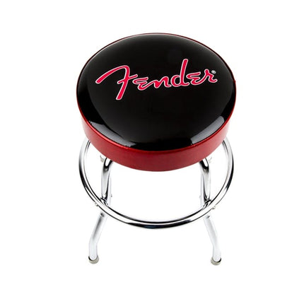 Fender 30 Inch Logo Barstool - Red and Black