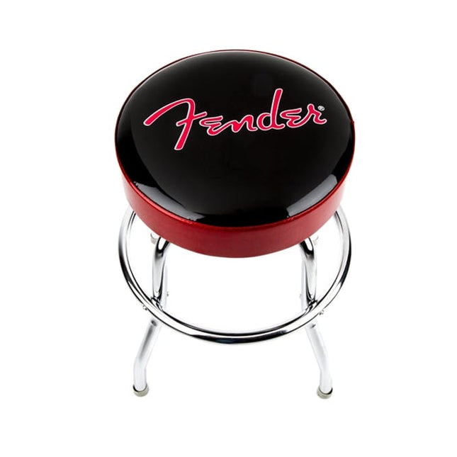 Fender 30 Inch Logo Barstool - Red and Black