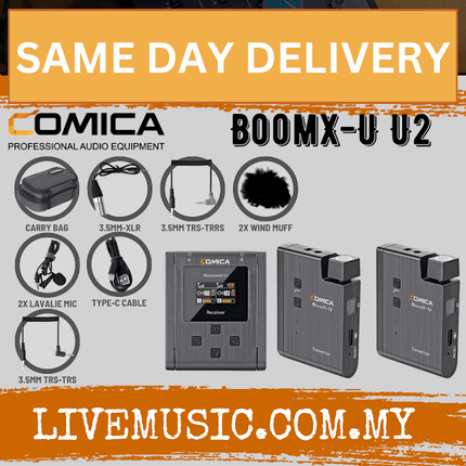 Comica Audio Boom X BOOMX-U U2 2 Person Compact Wireless Microphone (BoomX-U-U2)