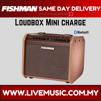 Fishman Loudbox Mini Charge - 60 Watt Acoustic Guitar Amplifier with Built-In Battery