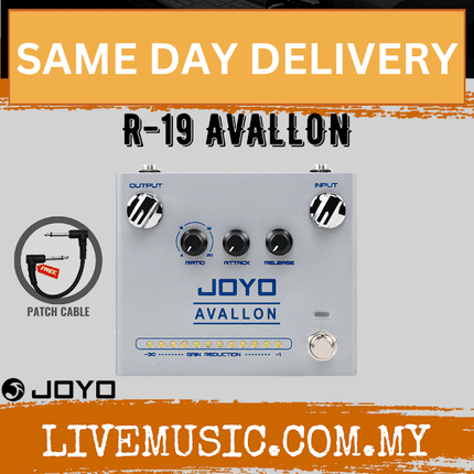 JOYO R-19 Avallon Classic Compressor Electric Guitar Effect Pedal With Gain Decay Indicator ( R19 / R 19 )