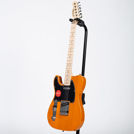 Squier Affinity Series Telecaster Left-Handed Electric Guitar, Maple Fretboard - Butterscotch Blonde