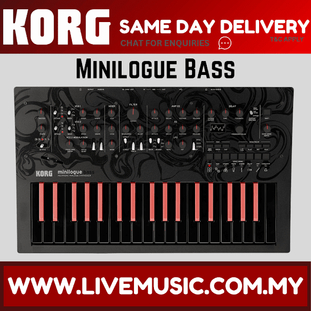 Korg Minilogue Bass Polyphonic Analogue Synthesizer ( Minilogue-Bass / MinilogueBass )