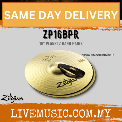 Zildjian ZP16BPR 16” Planet Z Band Pair Cymbals (ZP16BPR / ZP16BPR)