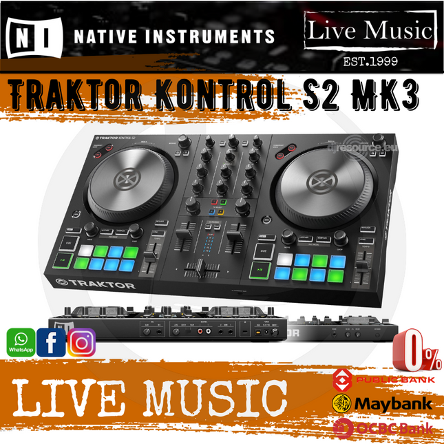 Native Instruments Traktor Kontrol S2 MK3 USB DJ Control Surface (S-2/S 2)