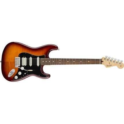 Fender Player HSS Plus Top Stratocaster Electric Guitar, Pau Ferro Fretboard - Tobacco Sunburst