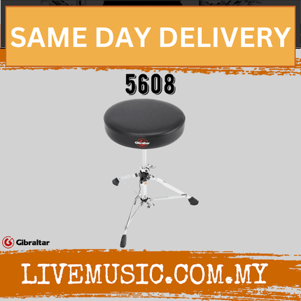 Gibraltar 5608 Round Vinyl Seat Drum Throne
