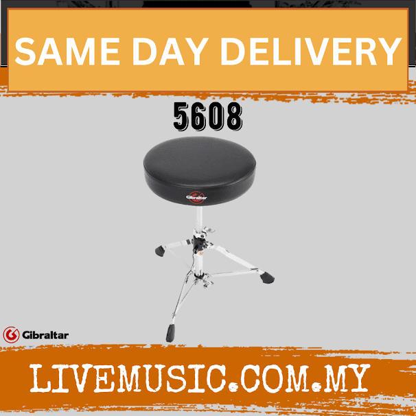 Gibraltar 5608 Round Vinyl Seat Drum Throne