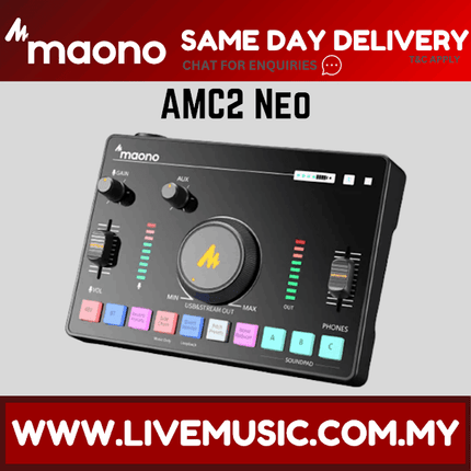 Maono AMC2 NEO One-Stop Streaming Audio Mixer & Sound Card - Black ( AMC2NEO / AMC2-NEO )