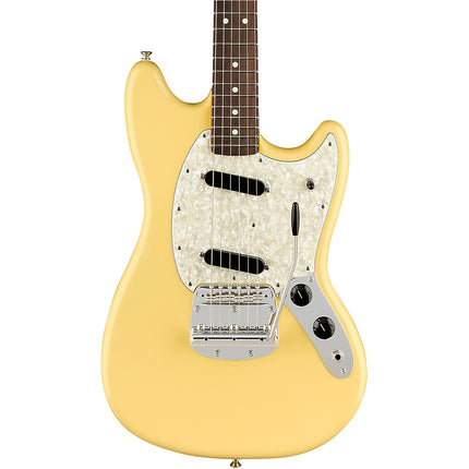 Fender American Performer Mustang Electric Guitar, Rosewood Fretboard with Bag - Vintage White
