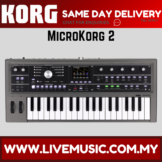 Korg MicroKORG2 Synthetic Modeling Synthesizer and Vocoder