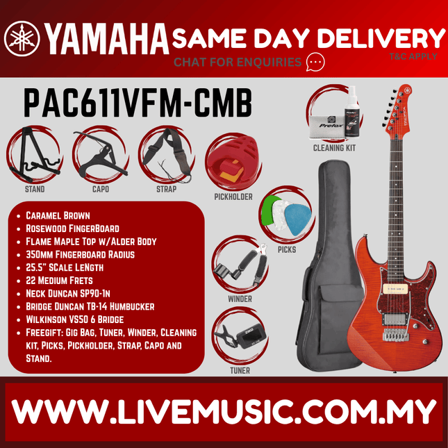 Yamaha PAC611VFM Pacifica Electric Guitar - ( PAC 611VFM / PAC611VFM )