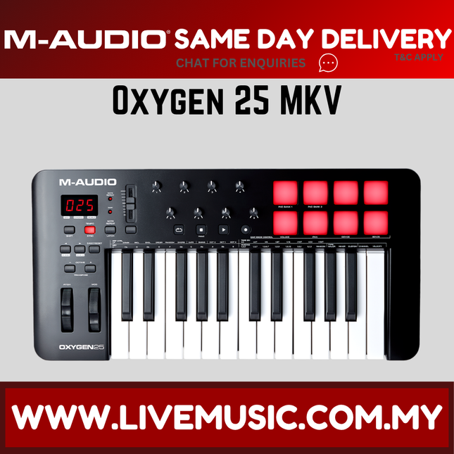 M-Audio Oxygen MKV 25 USB MIDI Controller (MKV25/MKV-25)