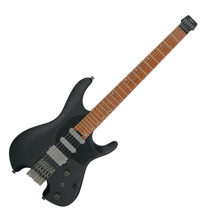 Ibanez Quest Series Q54 Headless Electric Guitar, Roasted Maple Fretboard - Black Flat (Q54-BKF/Q54BKF)