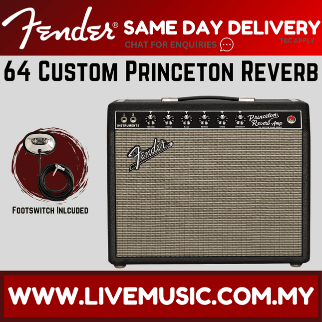 Fender 64 Custom Princeton Reverb Guitar Combo Tube Amplifier