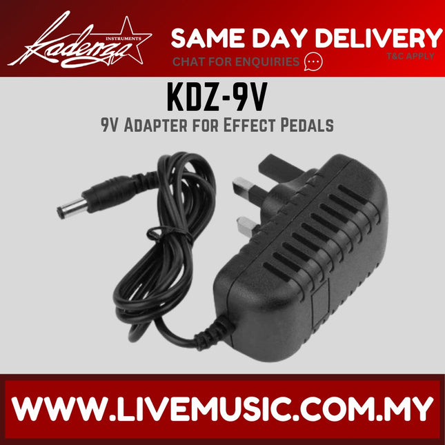 Kadenza KDZ-9v Power Adapter For Guitar Effect Pedal BOSS/MXR/Zoom ( KDZ9V )