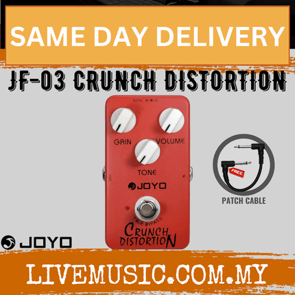 Joyo JF-03 Crunch Distortion Pedal British Classic Rock For Electric Guitar Effect ( JF03 / JF 03 )