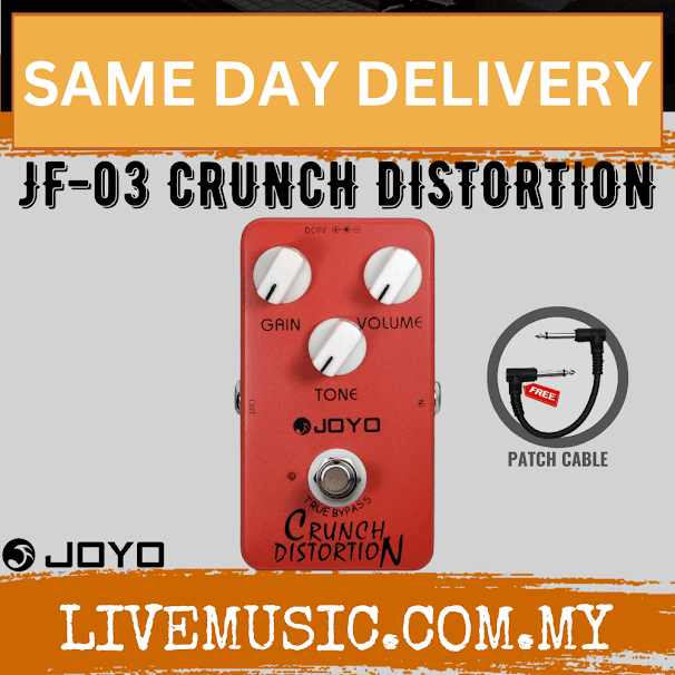 Joyo JF-03 Crunch Distortion Pedal British Classic Rock For Electric Guitar Effect ( JF03 / JF 03 )