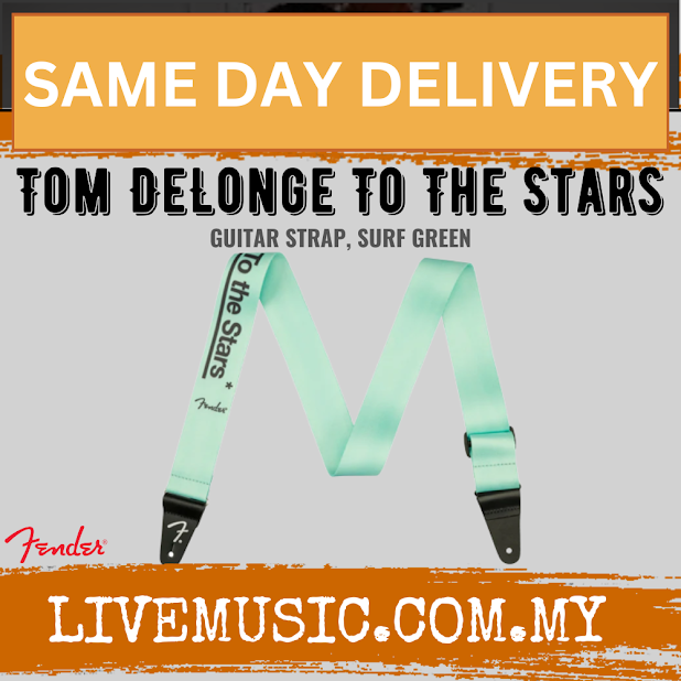 Fender Tom DeLonge To The Stars Guitar Strap, Surf Green