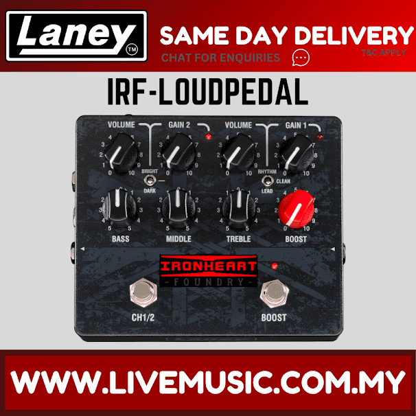 Laney IRF-LOUDPEDAL Ironheart Foundry Series Loud Pedal (IRFLOUDPEDAL IRF LOUDPEDAL)