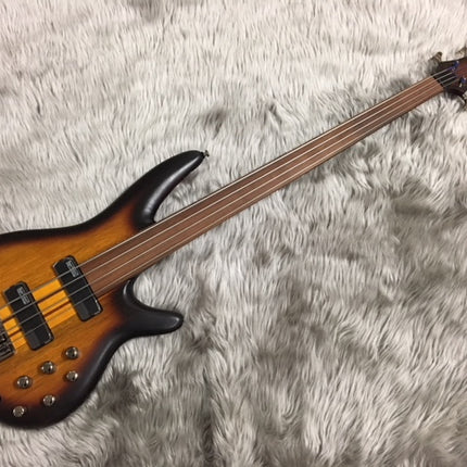 Ibanez SRF700 Workshop Series Fretless 4-Strings Bass Guitar - Brown Burst Flat (SRF700-BBF)