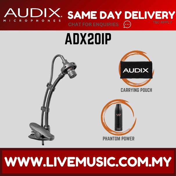 Audix ADX20IP Cardioid Condenser Instrument Microphone ( ADX 20IP / ADX-20IP ）
