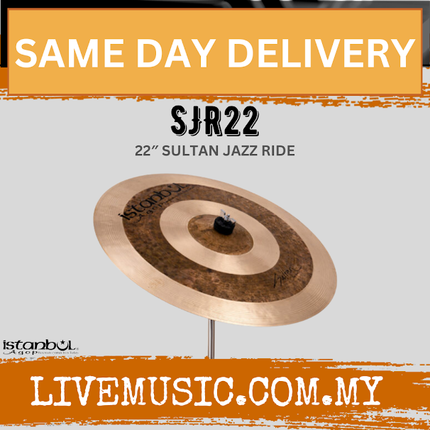 Istanbul Agop SJR22 22" Sultan Jazz Ride Cymbal (SJR 22/SJR-22)